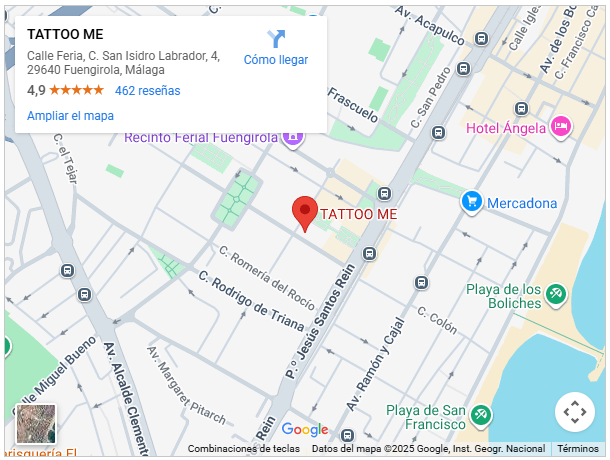 Ubicación Tattoo Me Fuengirola Málaga